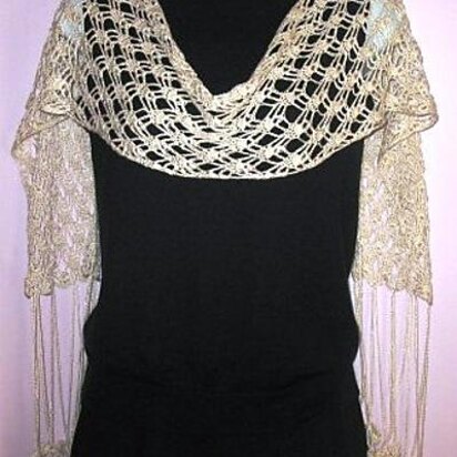 Stunning Silky White Lace Scarf