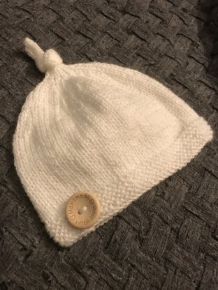 Tegan Baby Hat with Top Knot