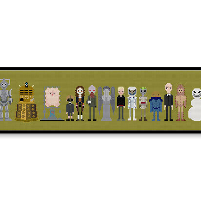 Doctor Who Villains and Monsters - PDF Cross Stitch Pattern