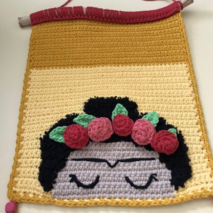 Crochet Frida Wall Hanging