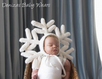 Snowflake Baby Bonnet