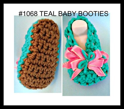 #1068 - TEAL BOOTIES
