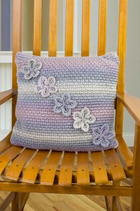 Flower Garden Pillow in Cascade Yarns Cartwheel - C323 - Downloadable PDF