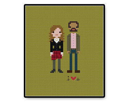 Clara and Danny In Love - PDF Cross Stitch Pattern