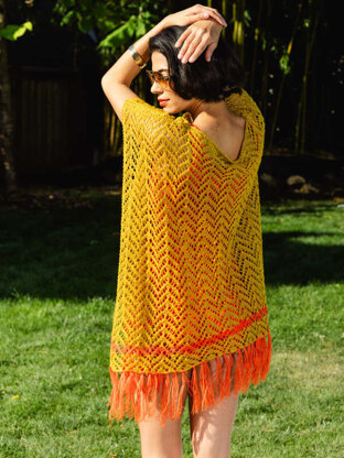 Sunspill Poncho in Berroco Modern Linen - Downloadable PDF