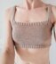 Square neck crop top from cotton