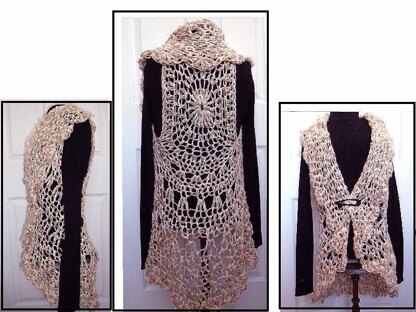 762 Long Lacy Summer Vest