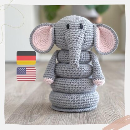 Stacking Toy Elephant / Stapelturm Elefant