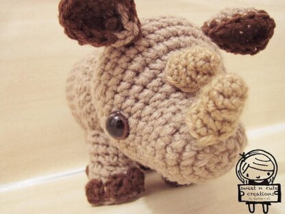 Amigurumi Rhylie the Rhino