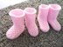 Gorgeous Pink Baby Booties