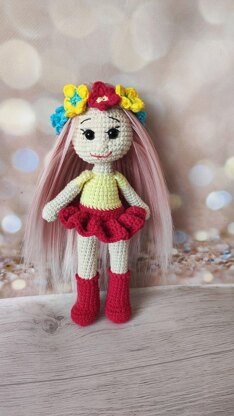 Doll Ukraine, wreath puppet