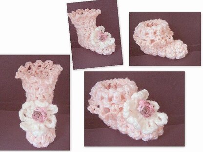 435, BABY BOOTIES, FRILLY TOP