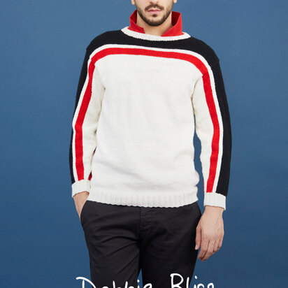S.Y.R Sweater - Knitting Pattern For Men in Debbie Bliss Rialto DK