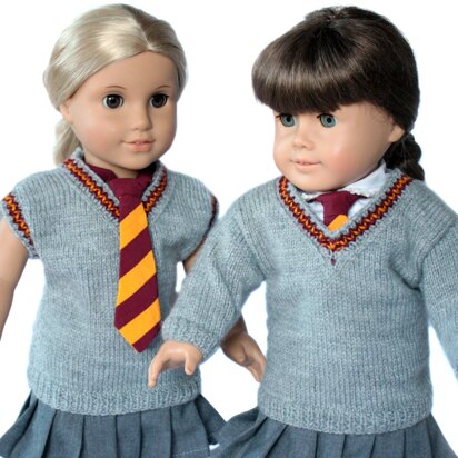 School Sweater for 18 inch Dolls