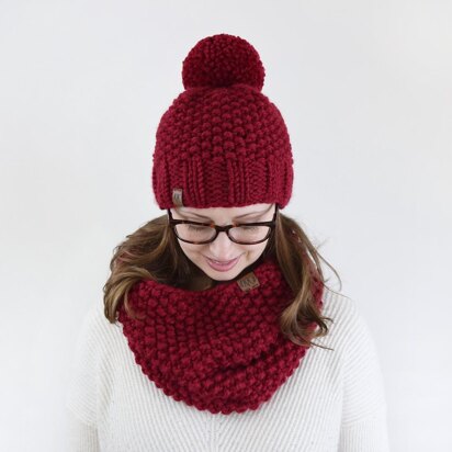 Chunky Seed Hat and Cowl