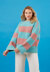 Show Stripes Sweater - Free Crochet Pattern for Women in Paintbox Yarns 100% Wool Chunky Superwash by Paintbox Yarns