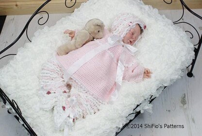 Baby Ruffled Trousers & Angel Top Crochet pattern #125