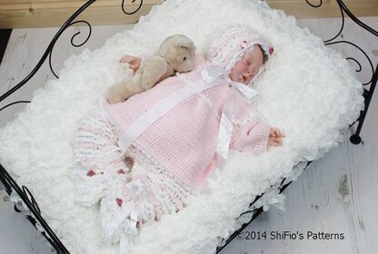 Baby Ruffled Trousers & Angel Top Crochet pattern #125