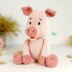 Pink Pig Stuffed Toy Amigurumi Crochet Pattern