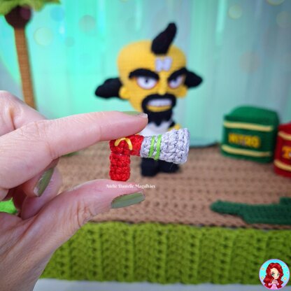 Doctor Neo Cortex – PDF Crochet Pattern (Chibi Evil Scientist Doll)