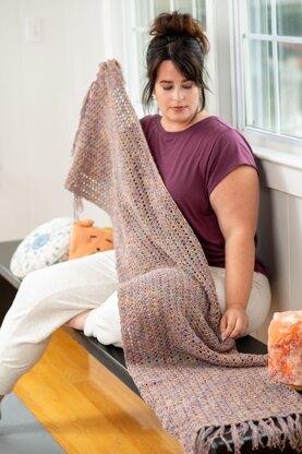 Chodron Shawl in Berroco Gaia - Downloadable PDF