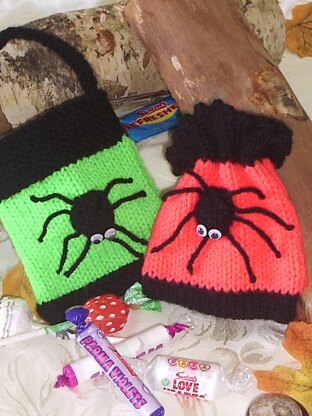 SPIDER TREAT BAGS Halloween gift sweets chocolate cover