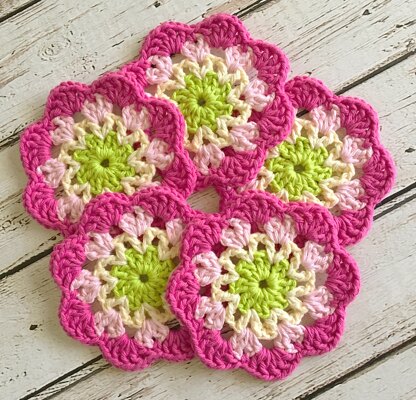 Snowflower Pink Mandalas