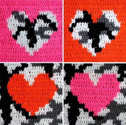 I Love Yarn Heart in Red Heart Super Saver Economy Solids - LW2875