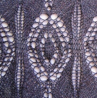 Lavender Green: a Victorian lace stole