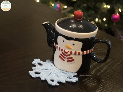 Festive Snowflake Coaster Ornament