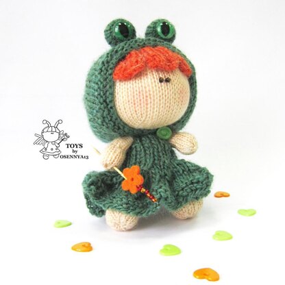 Funny doll frog