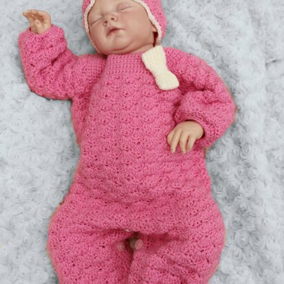 Crochet Pattern for Baby Pram Suit #34