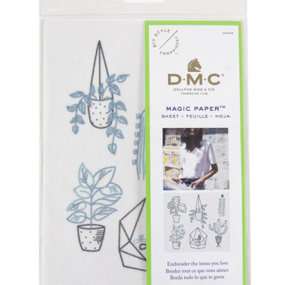 DMC Magic Paper Cactus Embroidery Sheet