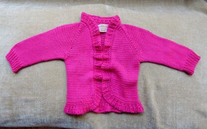 Ruffled Baby Sweater