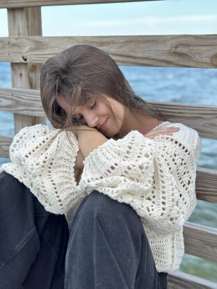 White Lace Sweater