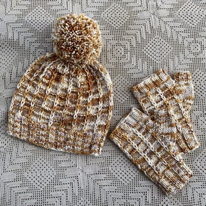 Cozy Hearth Hat Set