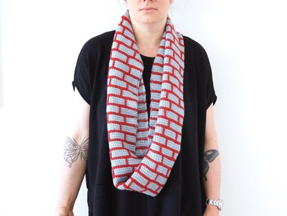 Subways- Tunisian Crochet Infinity scarf
