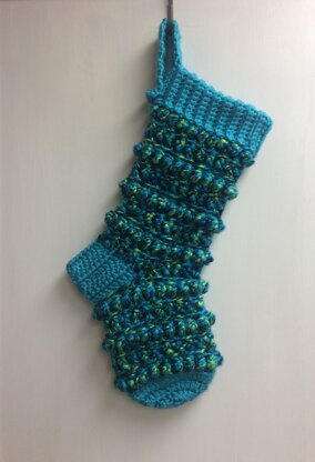 Blue/Green Christmas Stocking