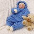 Knitting Pattern for Babies All in one Suit, Cabled Baby Knitting Pattern, Double Knitting Pattern, DK, 0-6mths, KP610