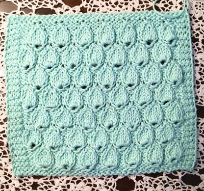 Raindrops washcloth