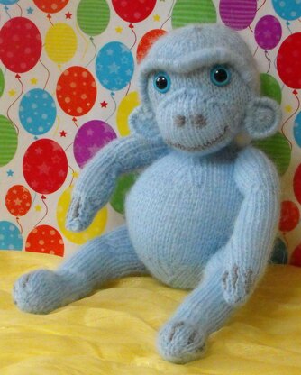 NURSERY MONKEY TOY KNITTING PATTERN - MADMONKEYKNITS