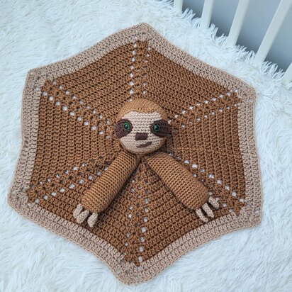 Smooch The Sloth Baby Lovey Comforter