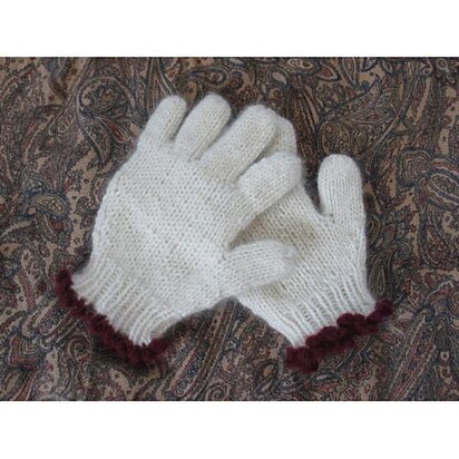 Ice Rink Glove - knitting pattern