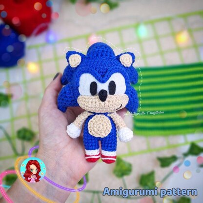 Sonic, the hedgehog amigurumi pattern