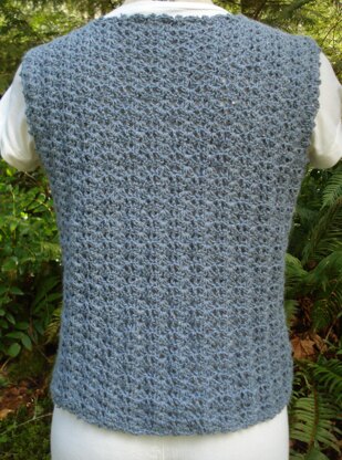 Classic Shell Stitch Vest - PW-205 Crochet pattern by Nancy Brown ...