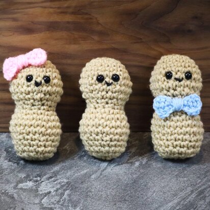 Crochet Peanut Amigurumi Food