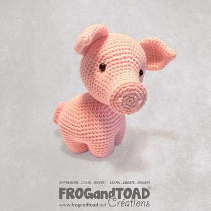 Farm Animals Collection - Cow Goat Pig / Vache Chèvre Cochon - Amigurumi Crochet - FROGandTOAD Créations