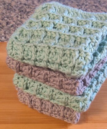 Waffle Stitch Dishcloth