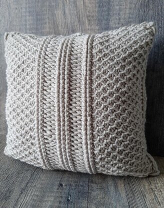 Adley Tunisian Pillow Cover