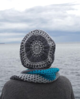 Mandala Hat and Cowl Set